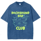 Dachshund Dad Club Vintage Washed T-shirt