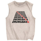 Drum & Bass Vintage Distressed Washed Tank Top
