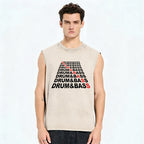 Drum & Bass Vintage Distressed Washed Tank Top