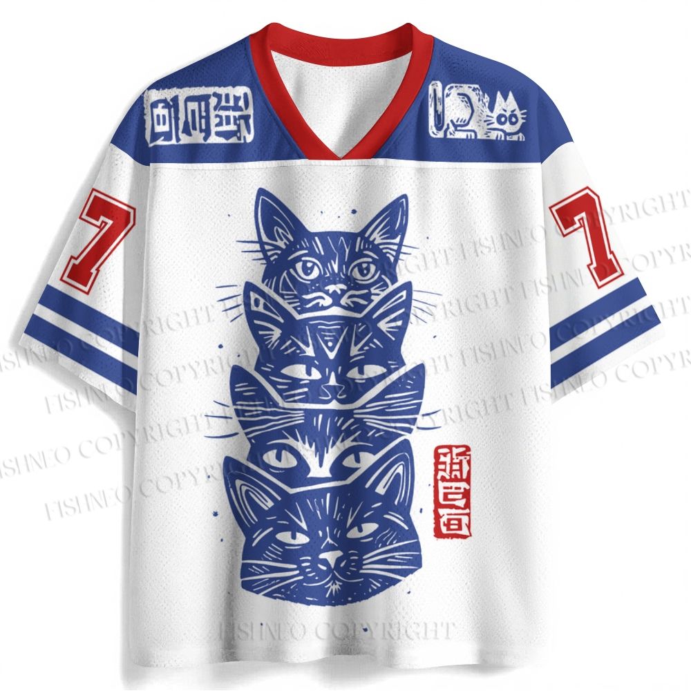 Vintage Cat Jersey Shirts