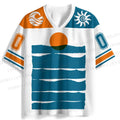 Sea Wave Sunset Jersey Shirts