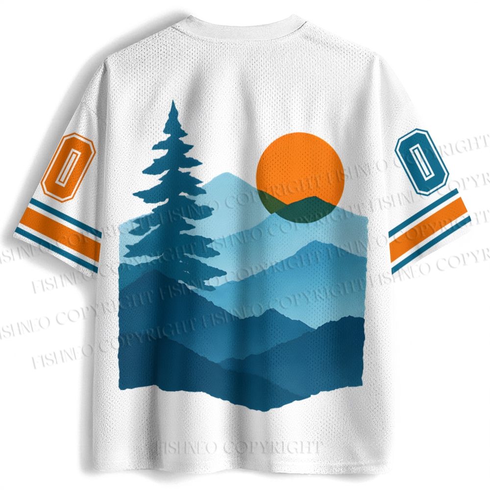 Sea Wave Sunset Jersey Shirts