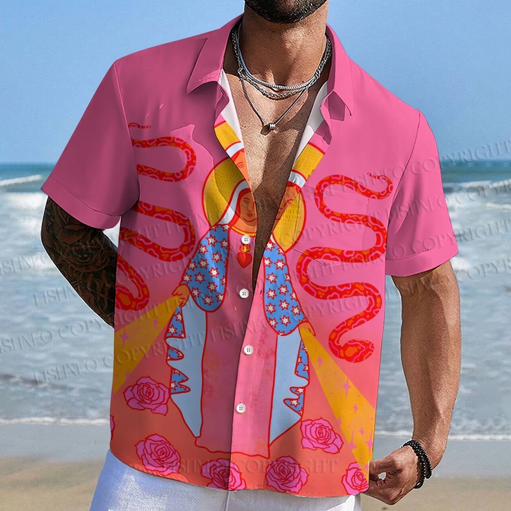 Mother Mary Art Printed Hawaiian Shirt