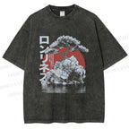 Unisex Potted Art Printed Washed Tee