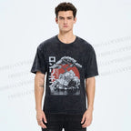 Unisex Potted Art Printed Washed Tee
