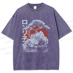 Unisex Potted Art Printed Washed Tee
