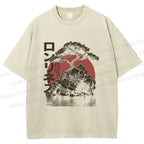 Unisex Potted Art Printed Washed Tee
