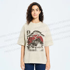 Unisex Potted Art Printed Washed Tee