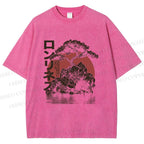 Unisex Potted Art Printed Washed Tee