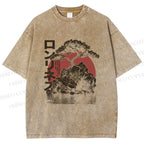Unisex Potted Art Printed Washed Tee