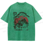 Unisex Potted Art Printed Washed Tee