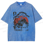 Unisex Potted Art Printed Washed Tee