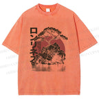 Unisex Potted Art Printed Washed Tee