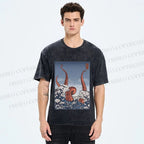 Unisex Akkorokamui's Wrath Printed Washed Tee