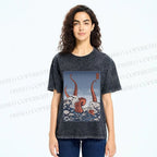 Unisex Akkorokamui's Wrath Printed Washed Tee