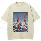 Unisex Akkorokamui's Wrath Printed Washed Tee