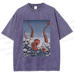 Unisex Akkorokamui's Wrath Printed Washed Tee