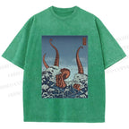 Unisex Akkorokamui's Wrath Printed Washed Tee