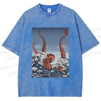 Unisex Akkorokamui's Wrath Printed Washed Tee