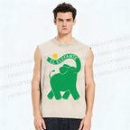 Unisex El Elefante Printed Washed Tank Top