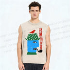 Unisex Fools And Smoke Printed Washed Tank Top