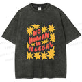 Unisex Pride No Human is Illegal Printed Washed Tee