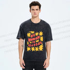 Unisex Pride No Human is Illegal Printed Washed Tee