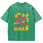 Unisex Pride No Human is Illegal Printed Washed Tee