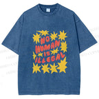 Unisex Pride No Human is Illegal Printed Washed Tee