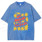 Unisex Pride No Human is Illegal Printed Washed Tee