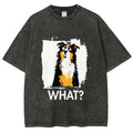 Unisex Australian Shepherd What Dog Printed Washed Tee