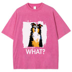 Unisex Australian Shepherd What Dog Printed Washed Tee
