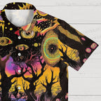 Forest with glowing eyes Hawaiian Shirt