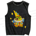 Unisex Sapo Da Corte Printed Washed Tank Top
