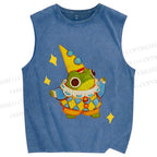 Unisex Sapo Da Corte Printed Washed Tank Top