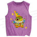 Unisex Sapo Da Corte Printed Washed Tank Top