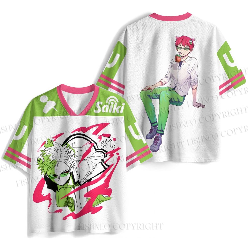 Kusuo Saiki Anime Graffiti Jersey Shirts