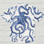 Octopus Print Hawaiian Shirt