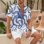 Octopus Print Hawaiian Shirt