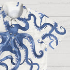 Octopus Print Hawaiian Shirt