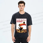 Unisex Lovely Day For A Guinness Printed Washed Tee