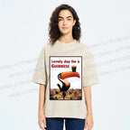 Unisex Lovely Day For A Guinness Printed Washed Tee
