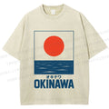 Unisex Okinawa Japan Printed Washed Tee