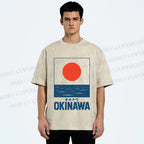 Unisex Okinawa Japan Printed Washed Tee