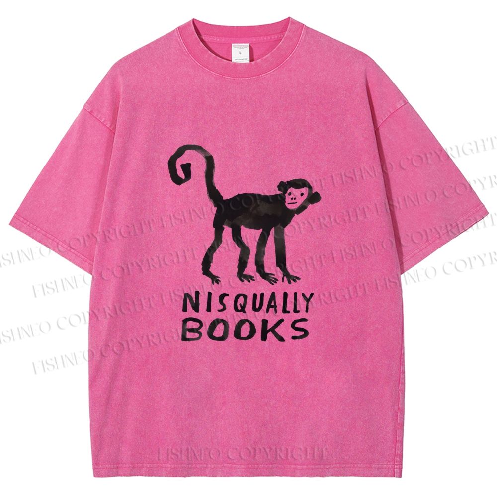 Unisex Silly Monkey Nisqually Books Printed Washed Tee