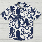 Octopus Print Hawaiian Shirt