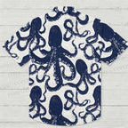 Octopus Print Hawaiian Shirt