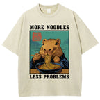More Noodles Less Problems Washed T-Shirt