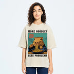 More Noodles Less Problems Washed T-Shirt