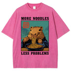 More Noodles Less Problems Washed T-Shirt